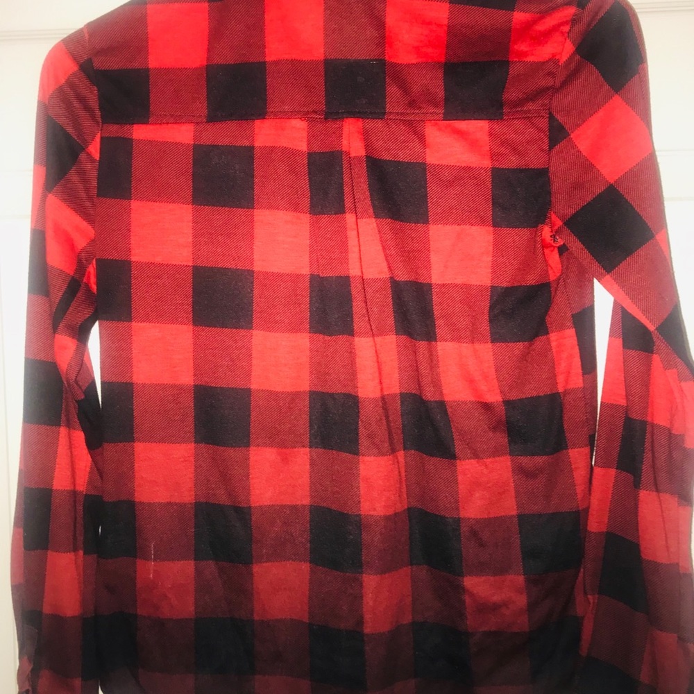 🔴⚫️ Wishful Park Plaid Women’s long Sleeve top S. - Picture 4 of 5